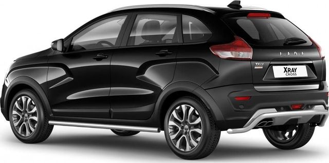 Защита порогов PT Group вогнутая d51 (НПС) для Lada Xray Cross 2018-2026. Артикул LXC220301