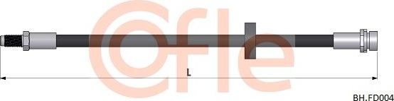 Тормозной шланг Cofle. Артикул 92.BH.FD004