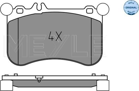 Тормозные колодки Meyle Original. Артикул 025 252 1917