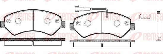 Тормозные колодки Remsa передние для Fiat Ducato III 2006-2026. Артикул 1275.12