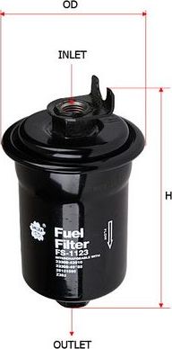 Топливный фильтр Sakura для Toyota Supra III (A70) 1986-1993. Артикул FS-1123