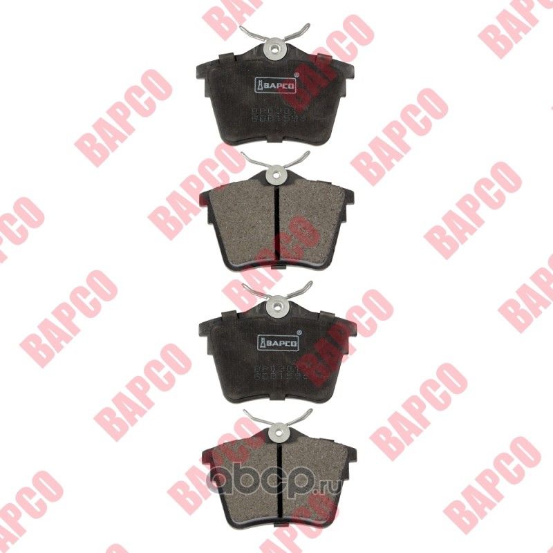 Колодки тормозные дисковые задние, комплект, шт (Bapco) Bapco. Артикул BP0301