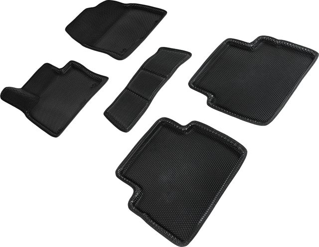 Коврики Seintex 3D EVA Соты для салона Mazda CX-5 II 2017-2026 ЧЕРНЫЕ. Артикул 95171