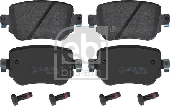 Тормозные колодки Febi Bilstein. Артикул 16912