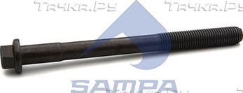 Болт, Головка цилиндра M16x2/189 SCANIA # 2212238 Sampa. Артикул 047.033