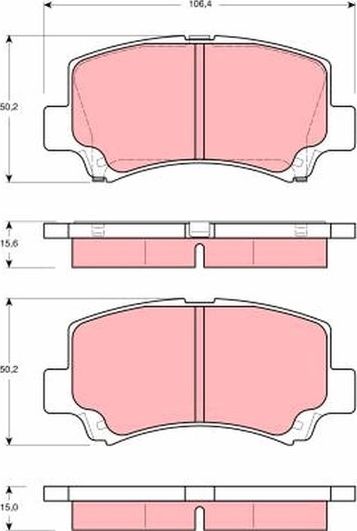 Тормозные колодки TRW. Артикул GDB3221
