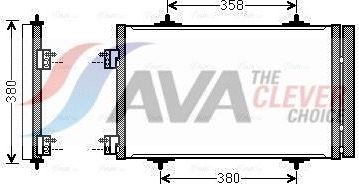 Радиатор кондиционера (конденсатор) AVA (алюминий). Артикул CNA5272D
