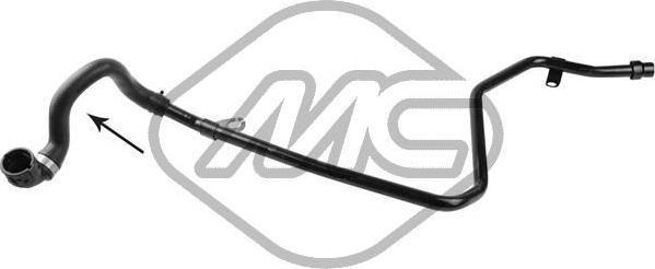 Патрубок радиатора (системы охлаждения) Metalcaucho для BMW X5 II (E70) 2006-2010. Артикул 97862