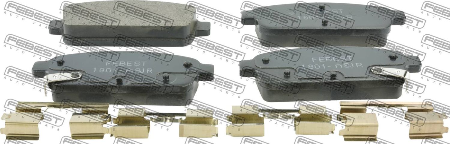 Тормозные колодки Febest. Артикул 1801-ASJR