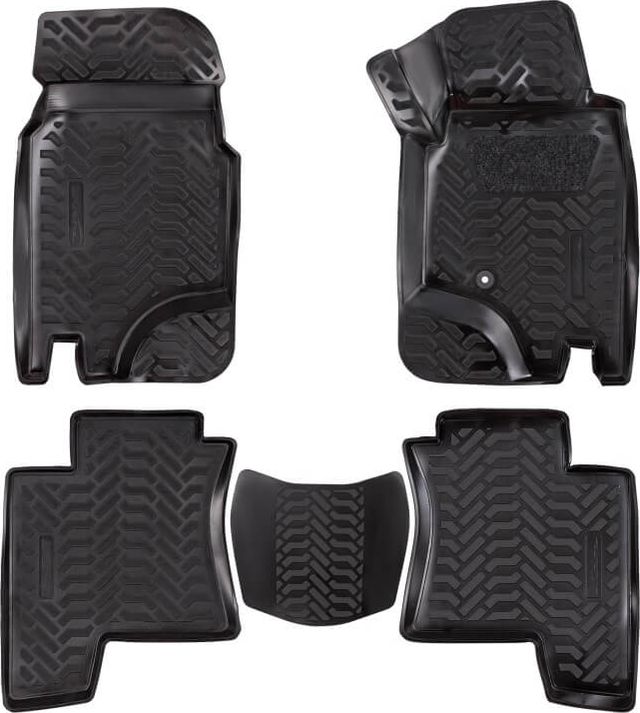 Коврики Airline 3D с высоким бортиком для салона Mitsubishi Pajero II (RHD) 5-дв. 1991-2000. Артикул ACM-PS-78