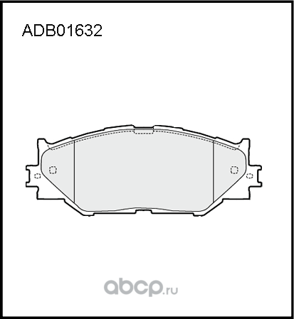 Колодки тормозные дисковые | перед | (Allied Nippon). Артикул ADB01632