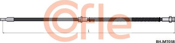 Тормозной шланг Cofle. Артикул 92.BH.MT038