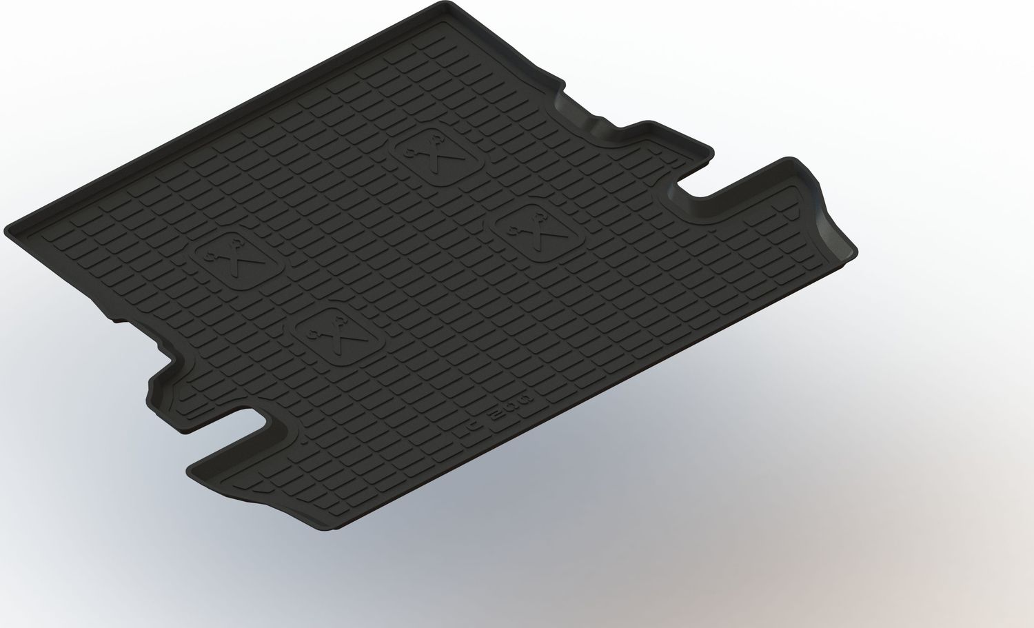 Коврик Seintex в багажник Toyota Land Cruiser 200 7 мест 2012-2021. Артикул 99286