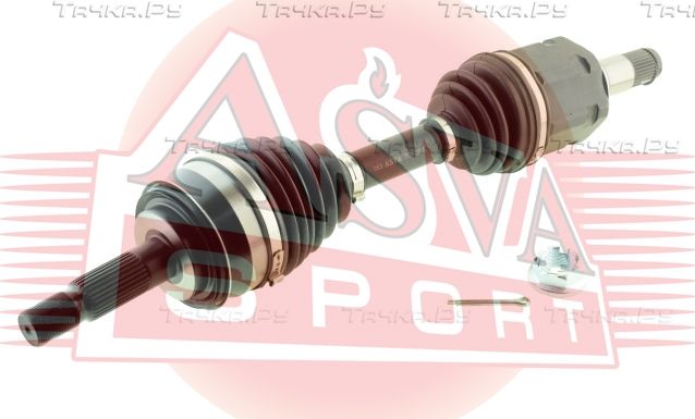 Полуось (привод в сборе, приводной вал) Asva. Артикул TYDU-KUN25
