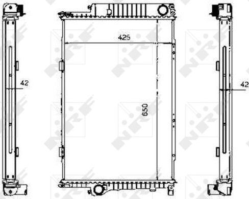 Радиатор охлаждения двигателя NRF EASY FIT для BMW 5 III (E34) 1991-1996. Артикул 507620