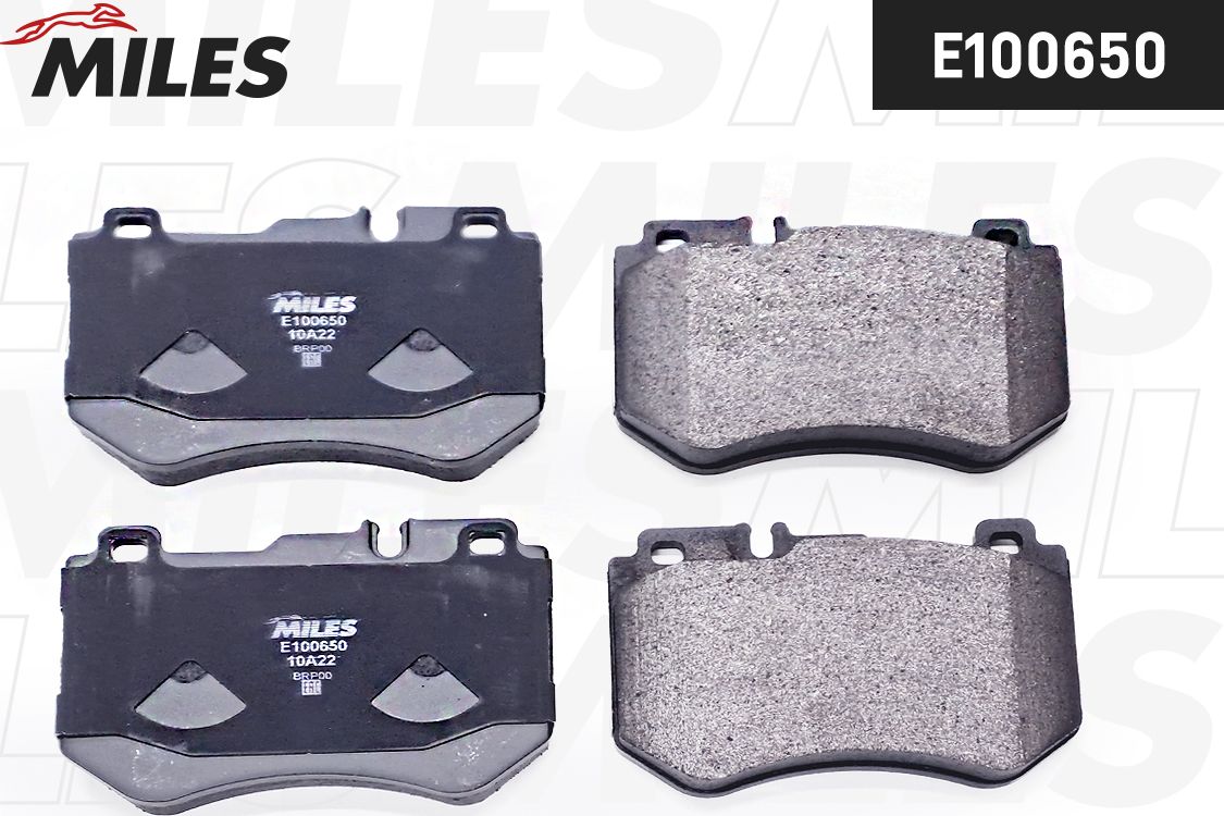 Тормозные колодки Miles (Semi-Metallic). Артикул E100650
