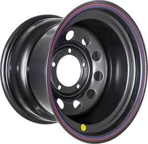 Колёсный диск OFF-ROAD Wheels стальной черный 5x139,7 10xR15 d110 ET-44 для УАЗ Patriot 2005-2025. Артикул 1510-53910BL-44