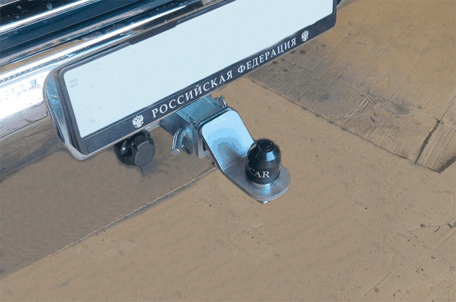 Фаркоп ZincaR оцинкованный под американский квадрат для Baic BJ40 2019-2026 с оцинк. шаром. Артикул ZB201E