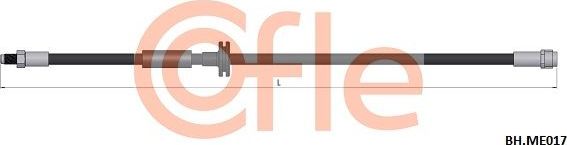 Тормозной шланг Cofle передний правый/левый для Mercedes-Benz C-Класс I (W202) 1993-2000. Артикул 92.BH.ME017
