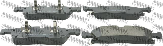 Тормозные колодки Febest передние для Jeep Grand Cherokee IV (WK2) 2011-2015. Артикул 1601-166F