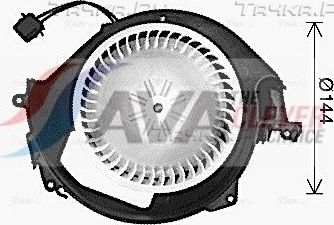 Вентилятор, мотор печки (отопителя) салона AVA для Audi A6 allroad II (C6) 2006-2011. Артикул AI8452