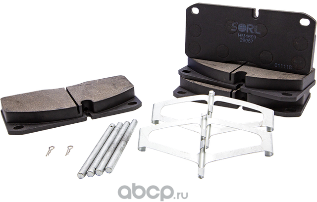 HM4603+AK009_колодки дисковые !с р/к 29067 /IVECO EuroCargo 80.100E15-21.180E21, (Sorl). Артикул HM4603AK009