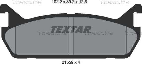 Тормозные колодки Textar задние для Suzuki Baleno I 1995-2002. Артикул 2155901