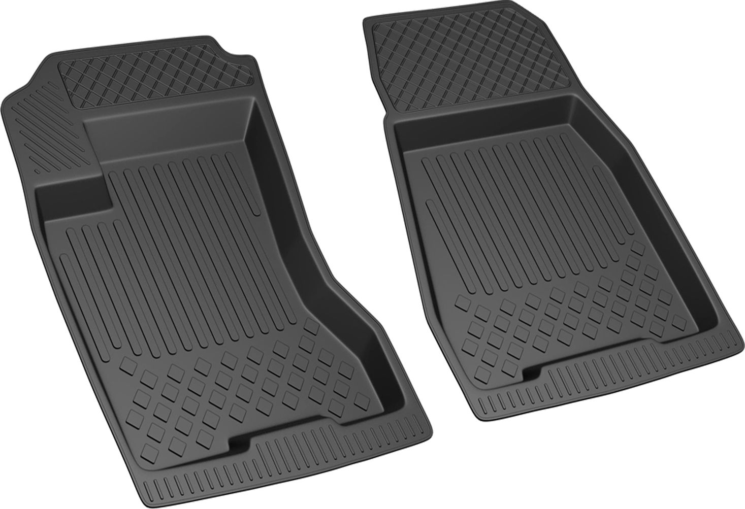 Коврики Rezkon резиновые передние для салона Nissan X-Trail T31 2007-2015. Артикул 1525035100