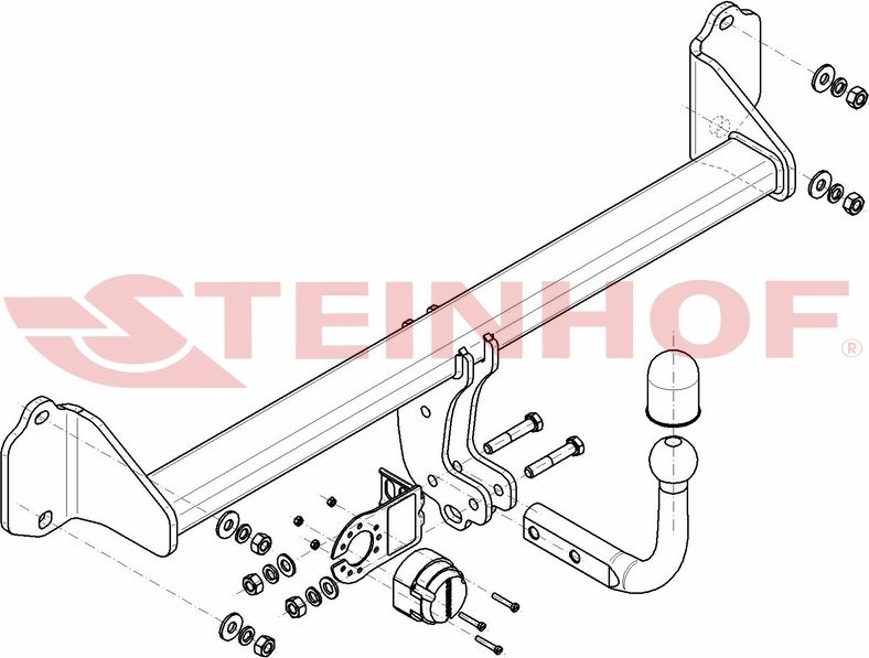 Фаркоп Steinhof для BMW 2 Gran Tourer (F46) 2015-2026. Артикул B-080