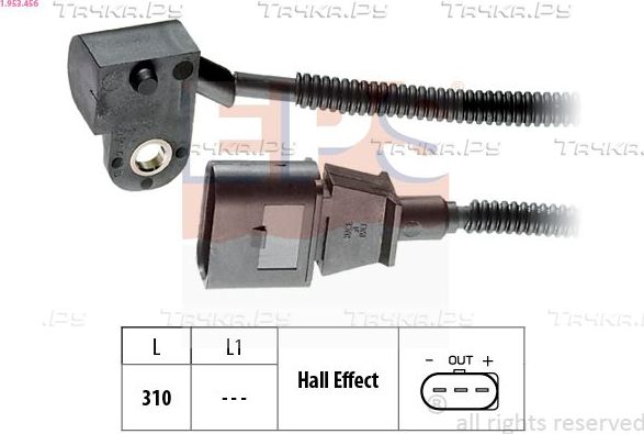 Датчик положения коленвала EPS Made in Italy - OE Equivalent для SEAT Toledo III 2004-2009. Артикул 1.953.456