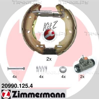 Тормозные колодки Zimmermann KIT Z задние для Ford Transit VI 2000-2006. Артикул 20990.125.4