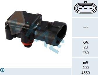 Датчик абсолютного давления (ДАД, MAP) FAE для Renault Vel Satis I 2002-2003. Артикул 15018