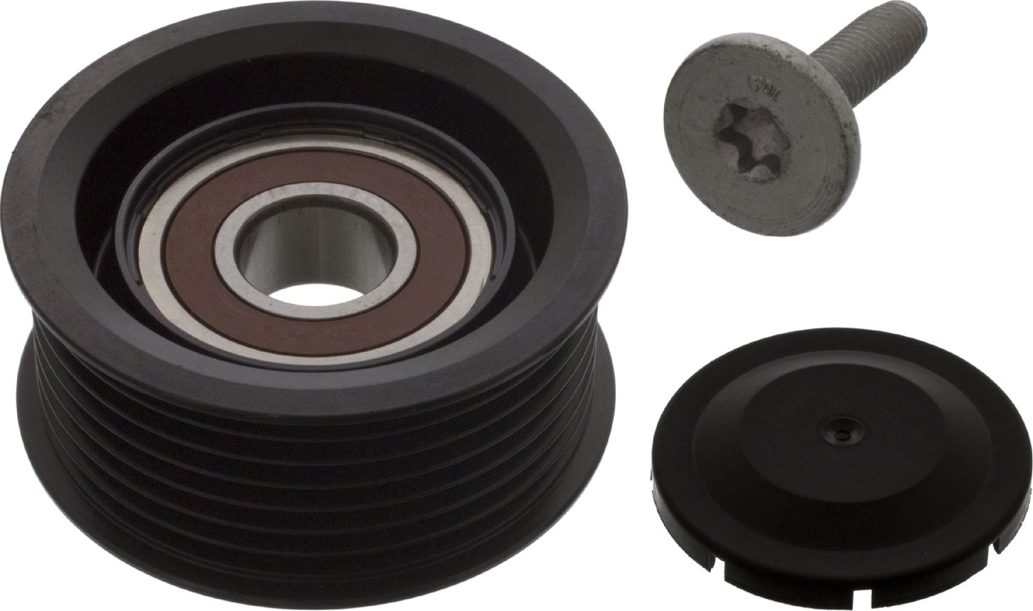 Направляющий (ведущий) ролик приводного поликлинового ремня Febi Bilstein (полимерный материал). Артикул 15178