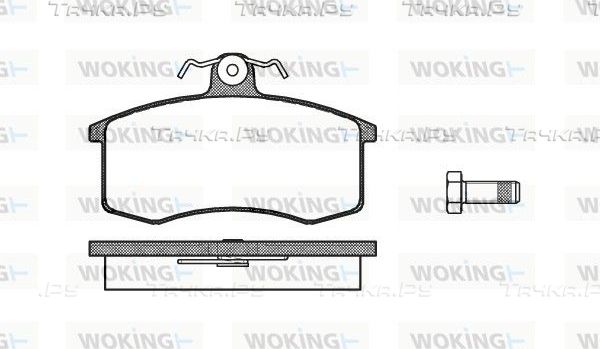 Тормозные колодки Woking передние для ВАЗ 2104 1985-1993. Артикул P3213.00