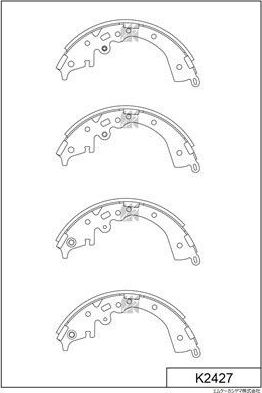 Тормозные колодки MK Kashiyama. Артикул K2427