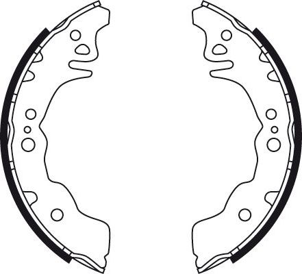 Тормозные колодки TRW задние для Daihatsu Cuore VII (L276) 2007-2013. Артикул GS8750