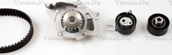Помпа (водяной насос) с комплектом ремня ГРМ Hepu для Ford Mondeo IV 2007-2015. Артикул PK08010