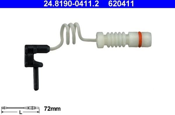 Датчик износа тормозных колодок  ATE передний для PUCH G-modell W463 1989-1993. Артикул 24.8190-0411.2