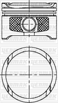 Поршень Yenmak для Volkswagen Golf IV 2000-2006. Артикул 31-04315-050