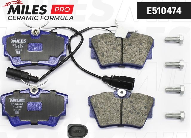 Тормозные колодки Miles (Керамика) задние для Renault Trafic III 2014-2026. Артикул E510474