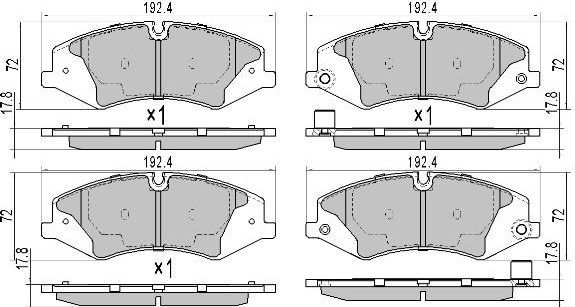 Тормозные колодки Fremax. Артикул FBP-1746