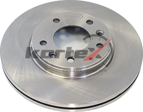 Диск торм. пер. вент.[282x25] 5 отв. (Kortex). Артикул KD0058