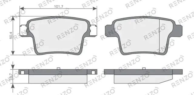 Колодки дисковые (Renzo). Артикул RNZ086