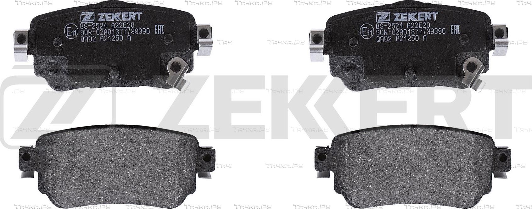 Тормозные колодки Zekkert задние для Renault Kadjar I 2015-2026. Артикул BS-2524