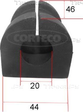 Втулка стабилизатора Corteco. Артикул 49363595