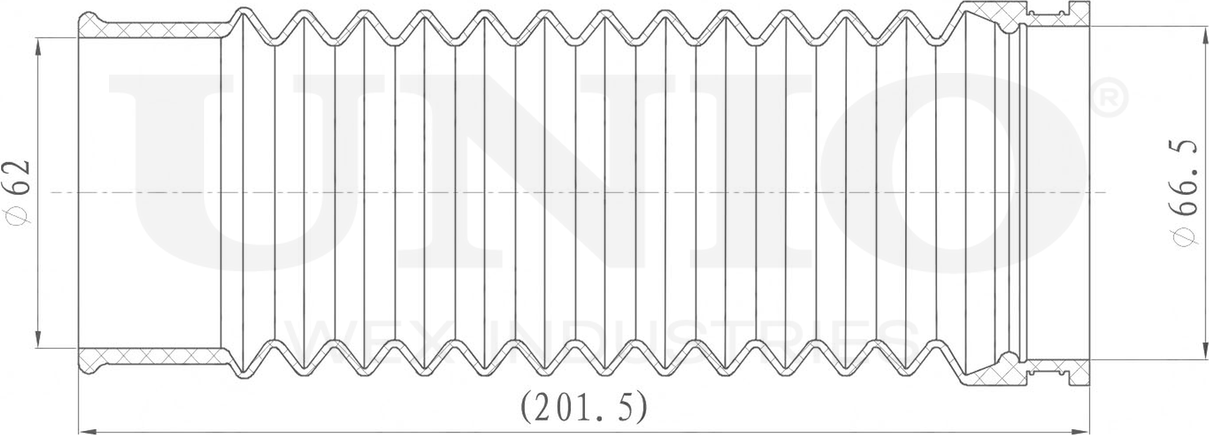 Пыльник амортизатора (Unio). Артикул DUC-10008