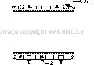 Радиатор охлаждения двигателя AVA для Land Rover Range Rover II 1994-2002. Артикул AU2132