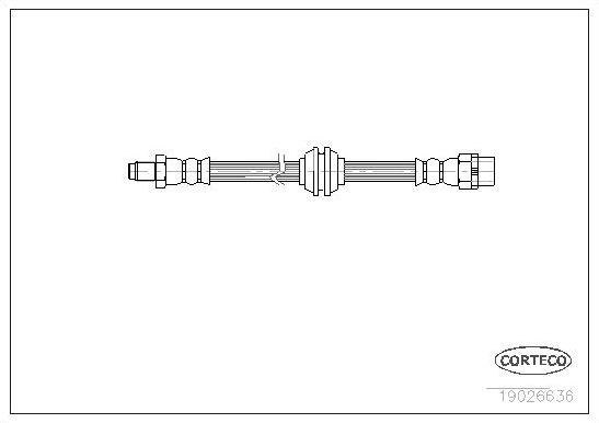 Тормозной шланг Corteco передний для BMW Z3 I 1995-2003. Артикул 19026636
