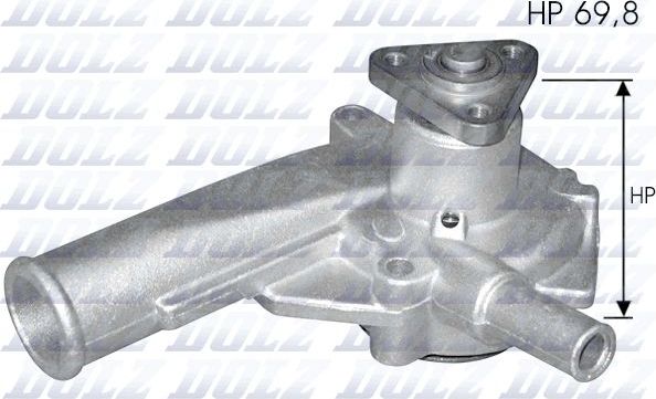 Помпа (водяной насос) Dolz для Ford Fiesta II 1989-1989. Артикул F137