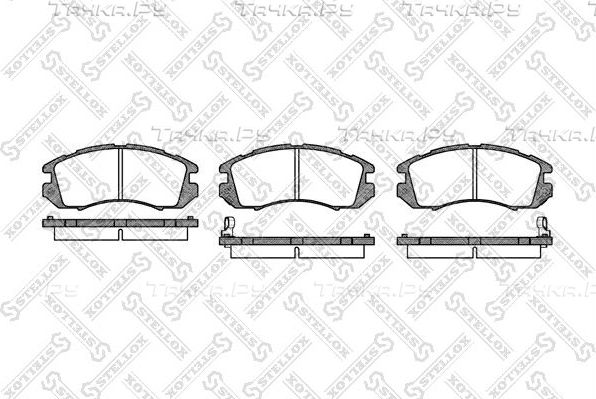 Тормозные колодки Stellox передние для Subaru Legacy II 1994-1999. Артикул 202 012-SX